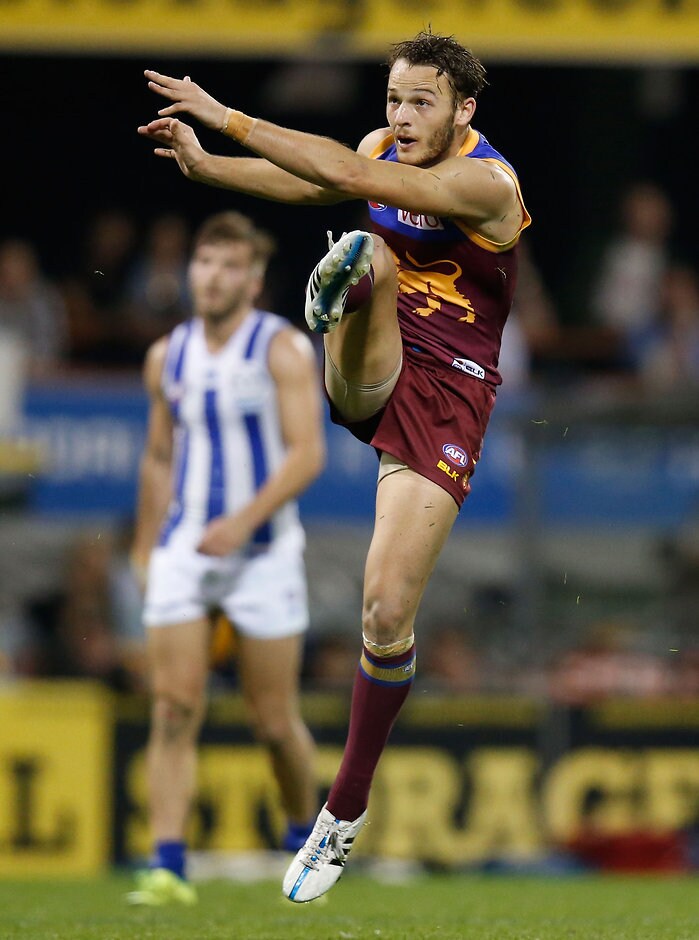 AFL 2015 Rd 17 - Brisbane v North Melbourne James Aish has finally become a Magpie after protracted negotiations - ${keywords}